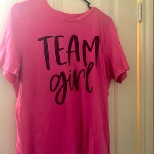 Fun gender reveal "Team Girl" shirt